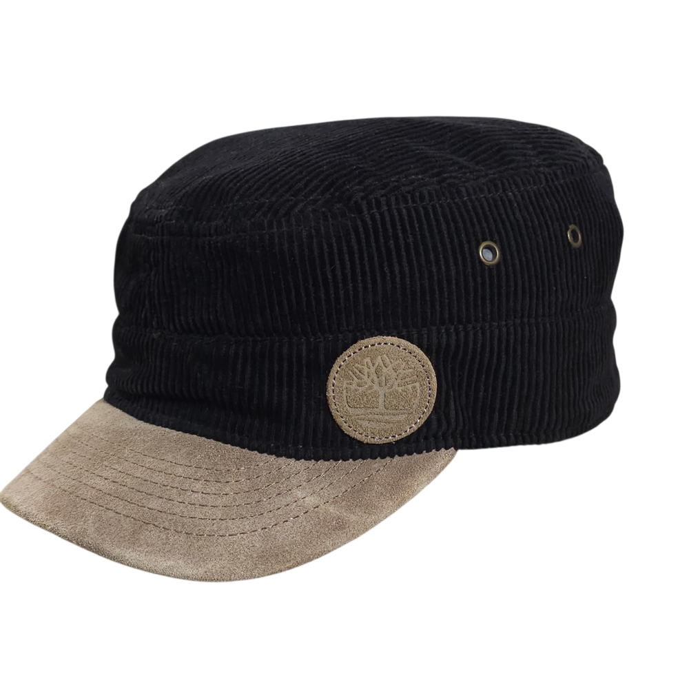 Timberland 90s Corduroy\Suede Military Cadet Cap Mens Medium